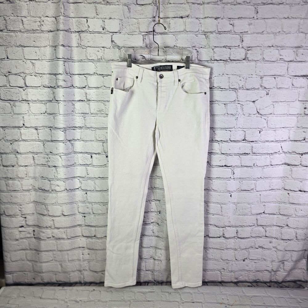 Rude by Lip Service White Jeans 32x32 Straight Leg Pants